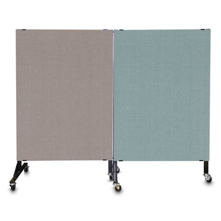 United Visual Products Enclosed Corkboard, 3 Door, 96"x48", 4" Fra UV3420-GOLD-PUMICE